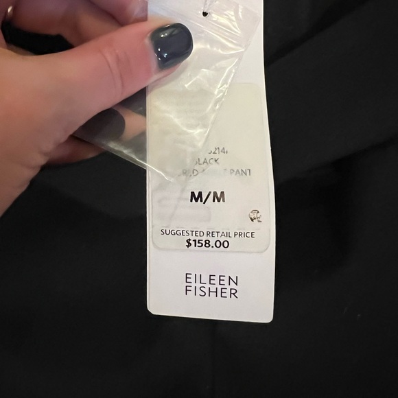 NWT Eileen Fisher Black Pants - Picture 4 of 5